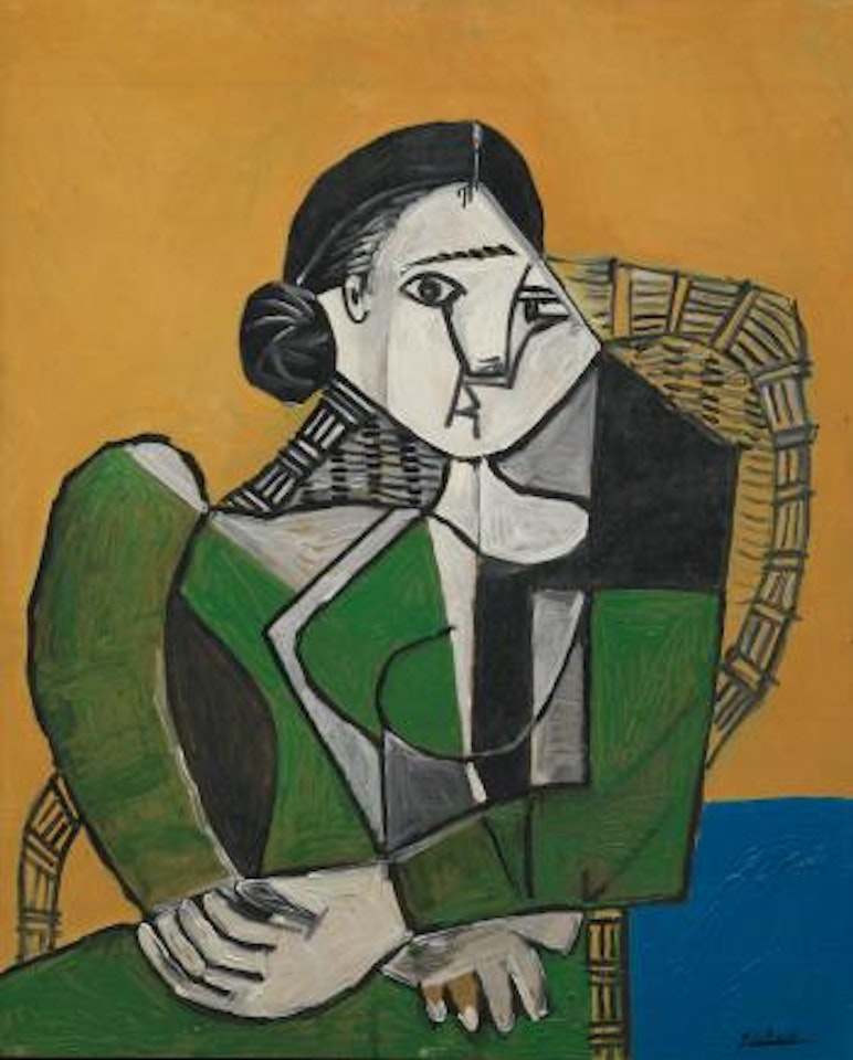 Femme Assise Dans Un Fauteuil by Pablo Picasso