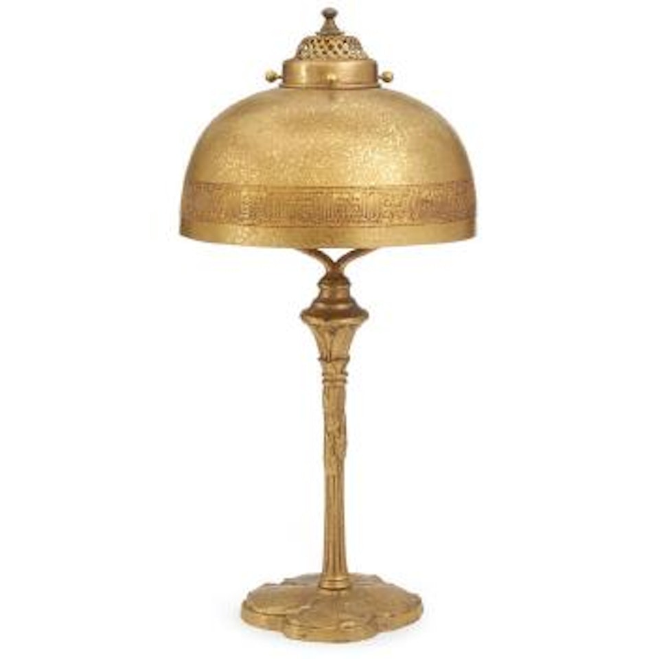 Swiveling desk lamp by Tiffany Studios