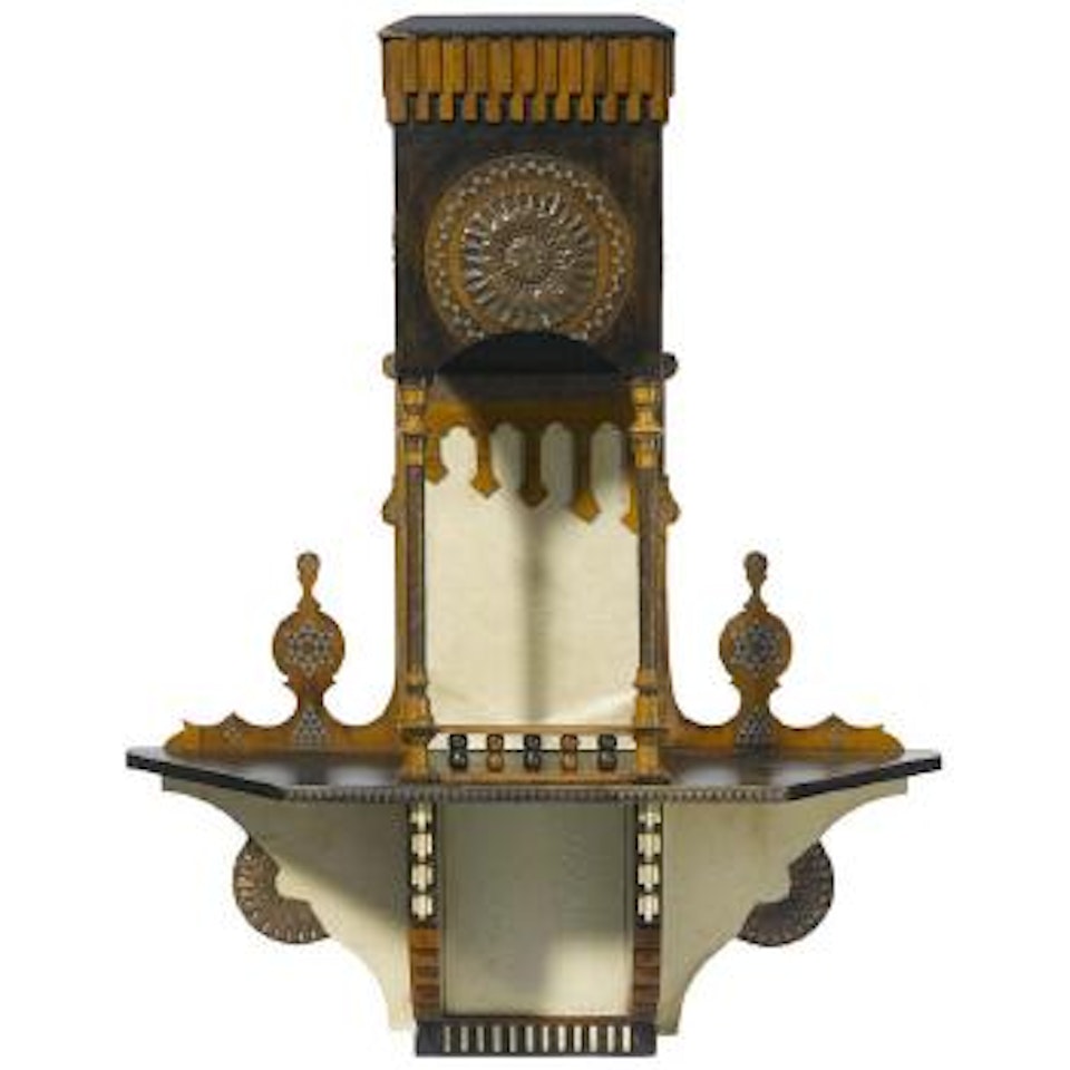 Hanging wall shelf by Carlo Bugatti