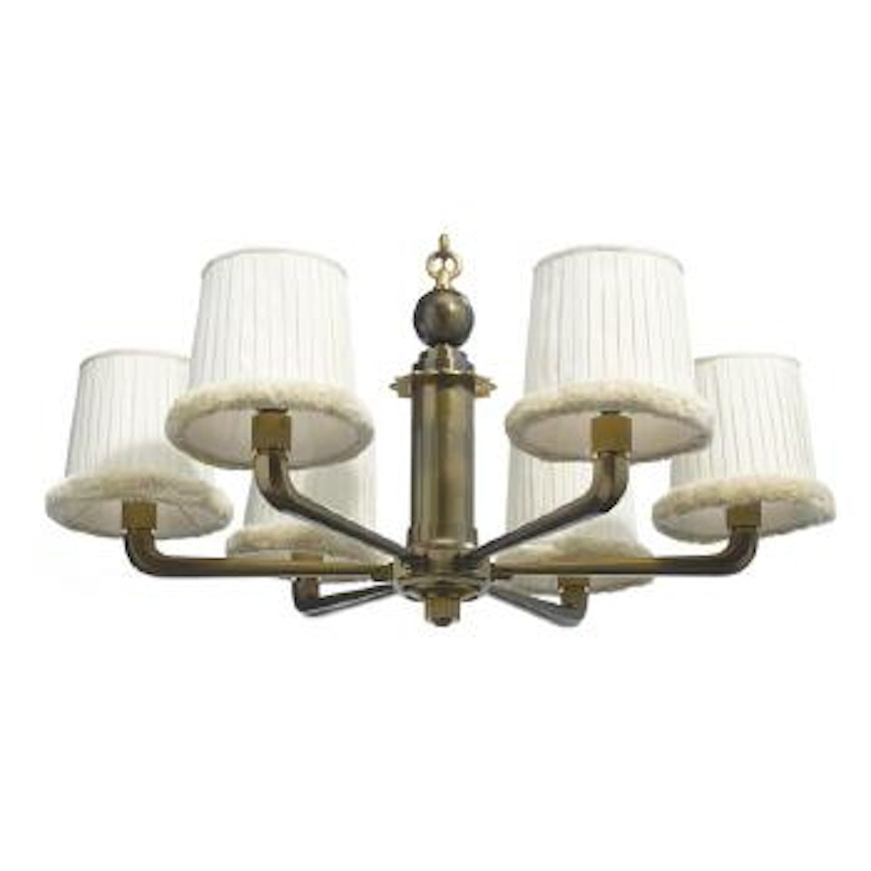 Eight-light ceiling lamp by Emile-Jacques Ruhlmann
