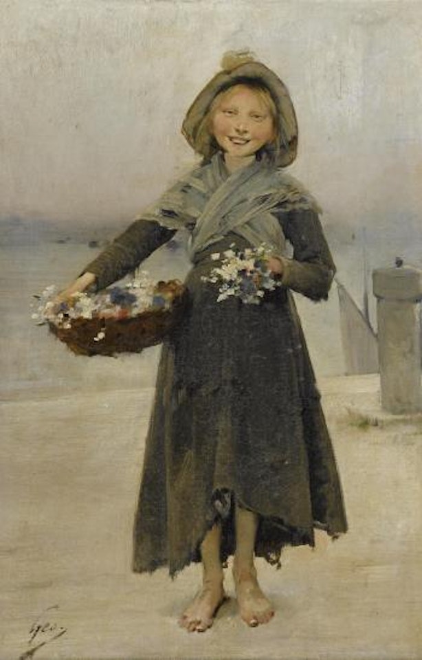 Blossoms by Henry Jules Jean Geoffroy