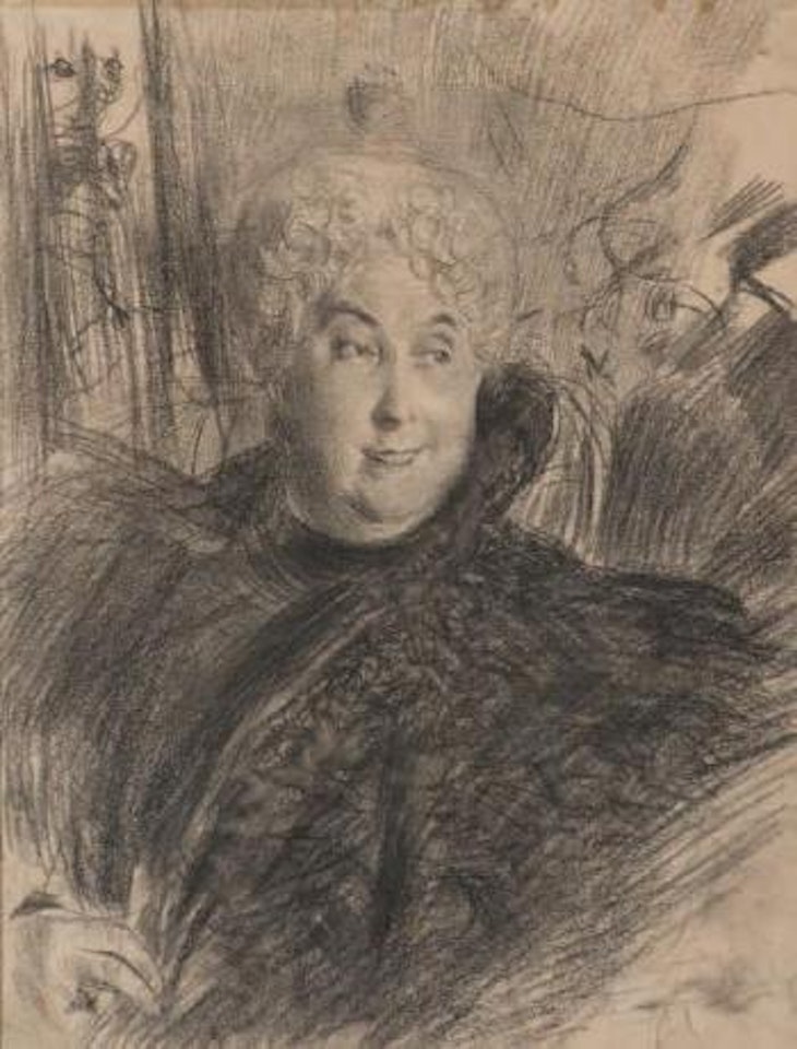 Portrait de femme en buste by Giovanni Boldini