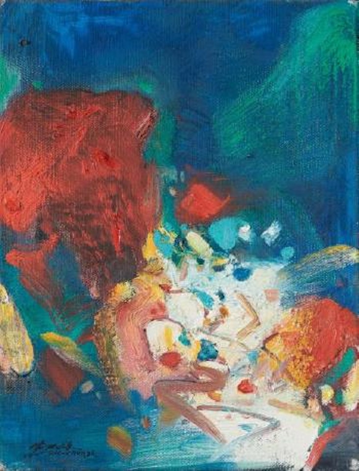 Rouge et Bleu by Chu Teh-Chun