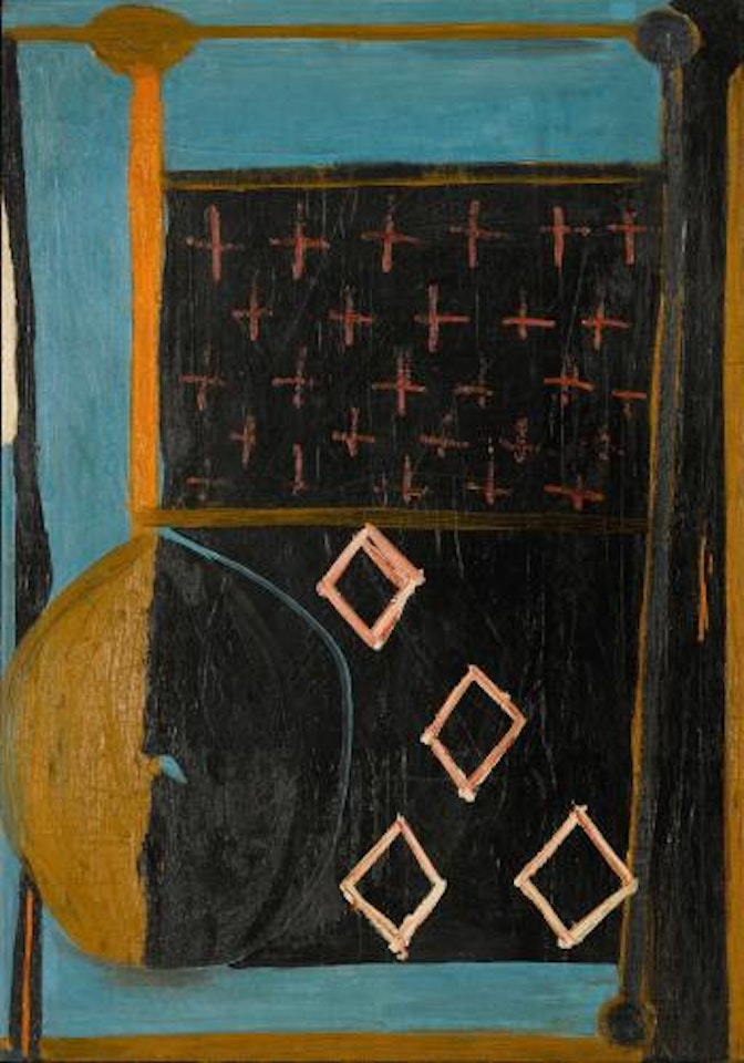 In Blue with crosses by Robert Motherwell