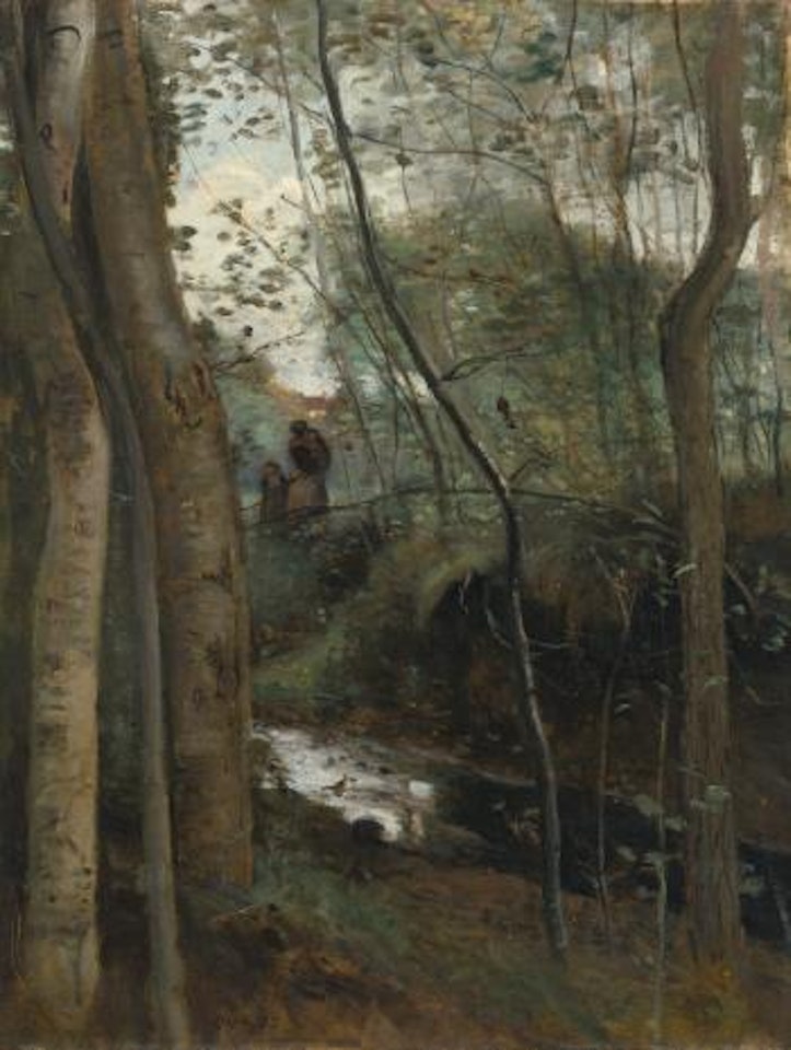 Un Ruisseau Sous Bois by Jean Baptiste Camille Corot