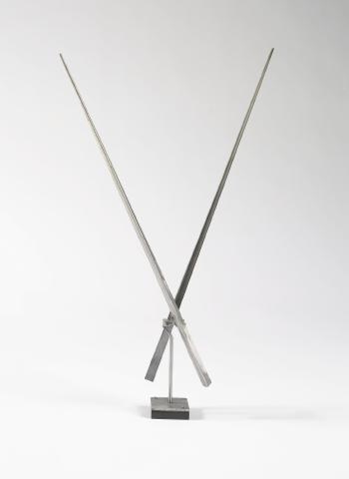 Two lines vertical by George Rickey