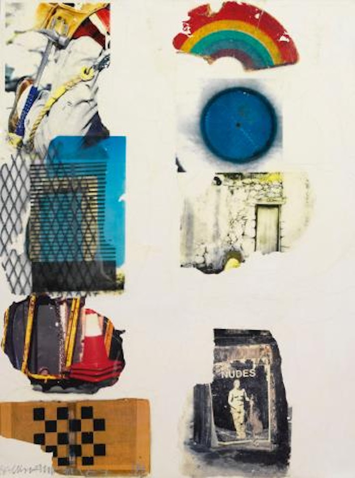 In Blue of Hunt (Shales) by Robert Rauschenberg