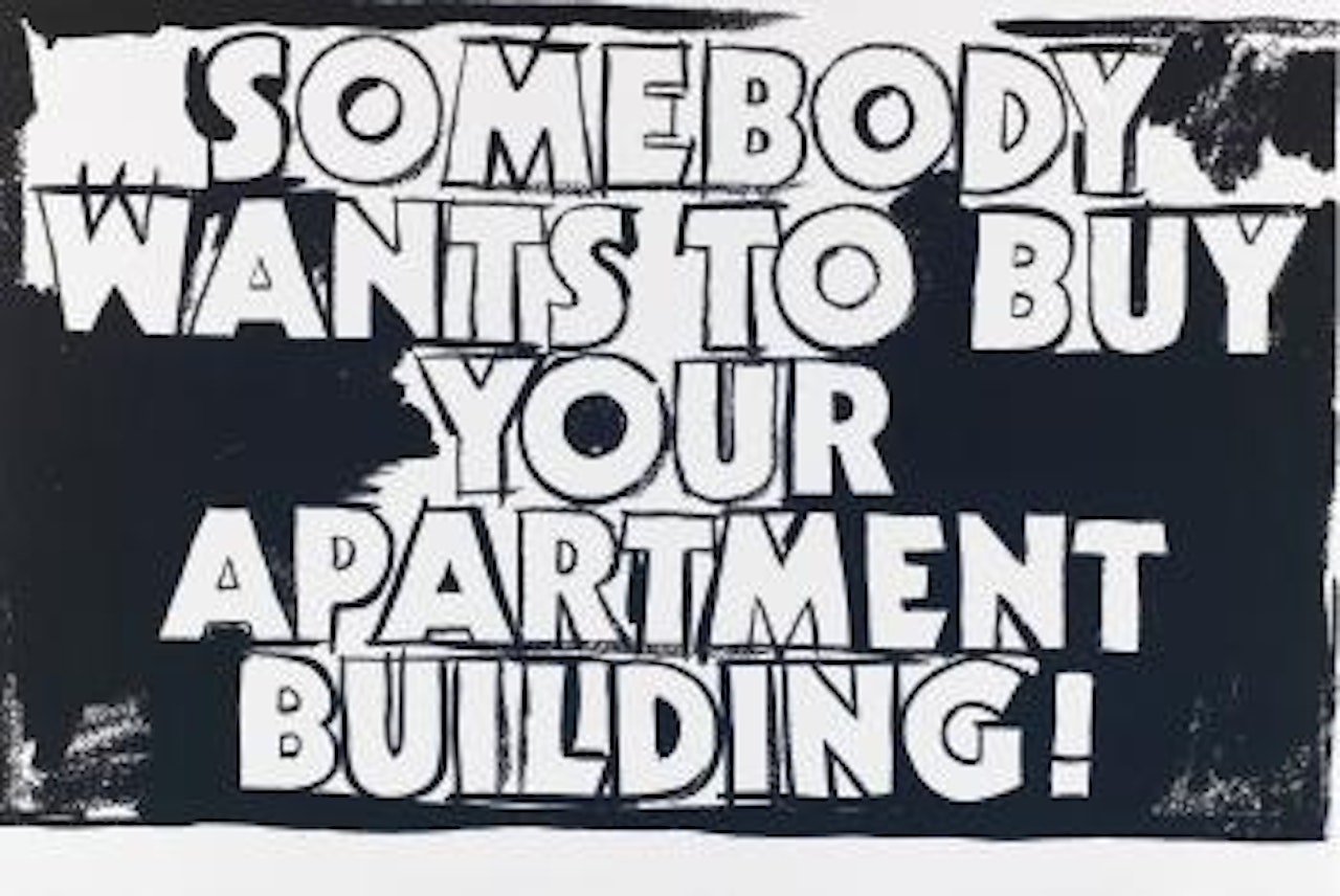 Somebody wants to buy your Apartment building by Andy Warhol