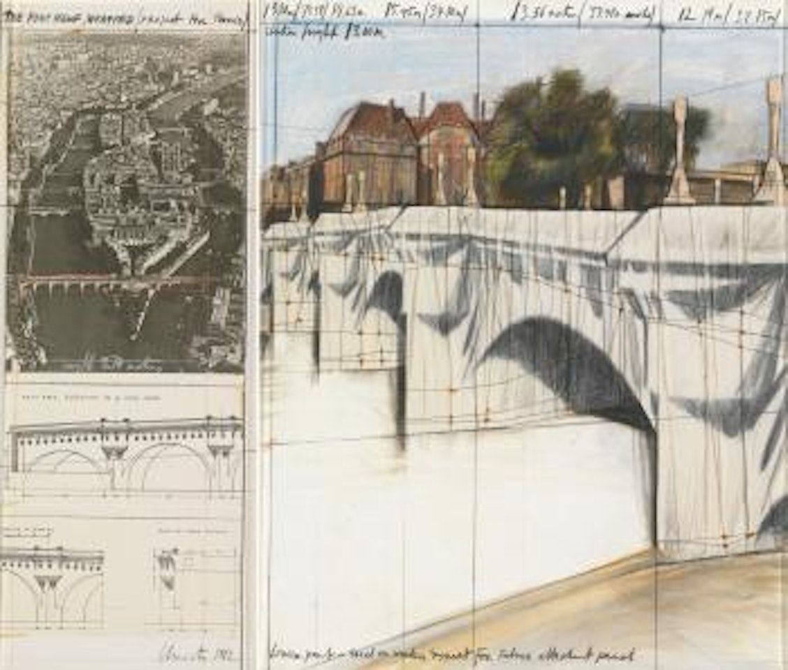 The Pont Neuf, Wrapped (Project for Paris) by Christo