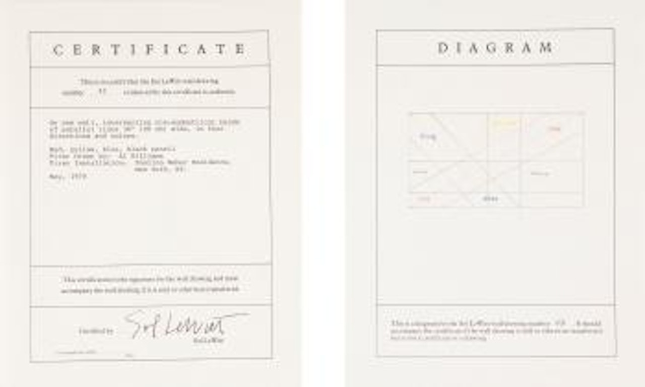 Wall Drawing #42 by Sol LeWitt