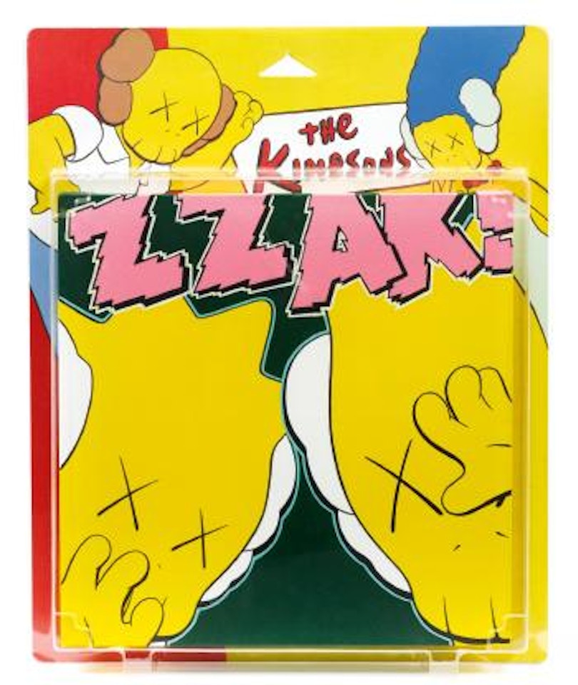 Untitled (Kimpsons) (Package Painting Series) by Kaws