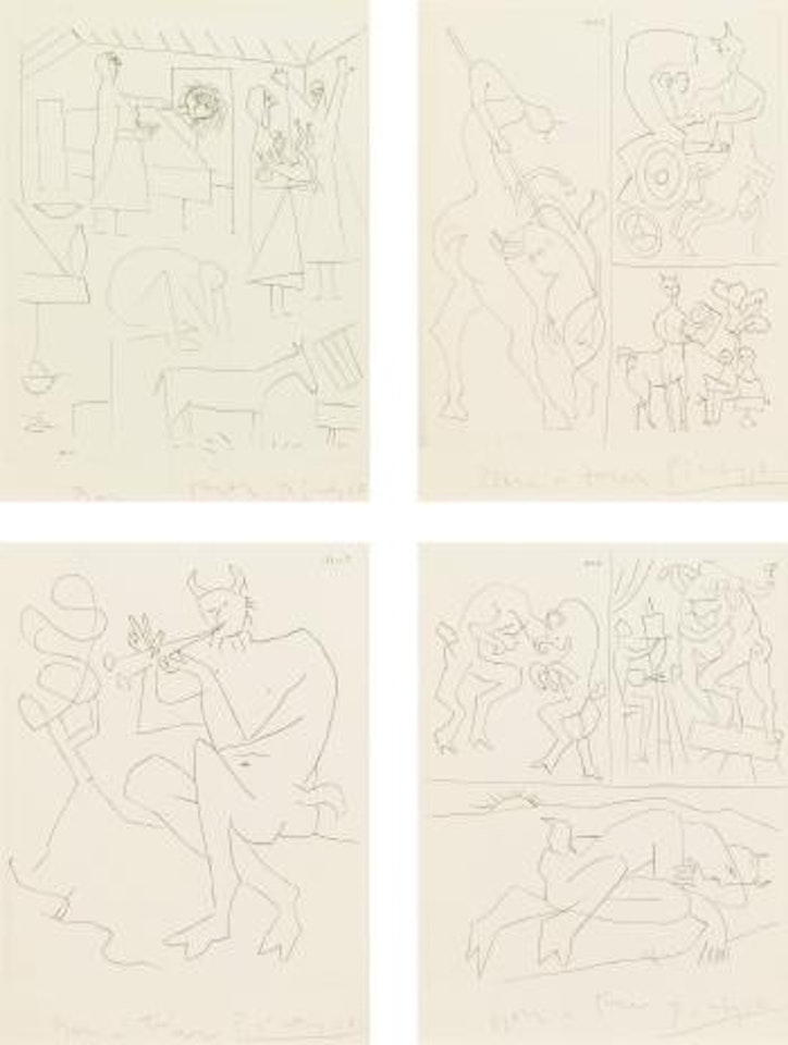 Dos Contes (B. 468 - 471; BA. 734 - 737; C. BK. 44) by Pablo Picasso