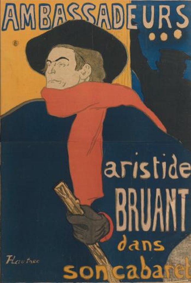 Ambassadeurs, Aristide Bruant by Henri de Toulouse-Lautrec