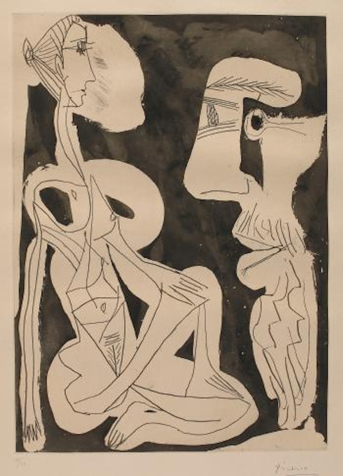 Le ModÃ¨le (B. 1200; Ba. 1182) by Pablo Picasso