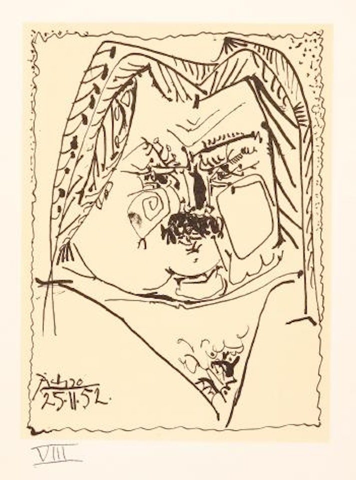 Balzac En Bas Casse Et Picassos Sans Majuscule (B. 715-722; C. Bk. 86) by Pablo Picasso