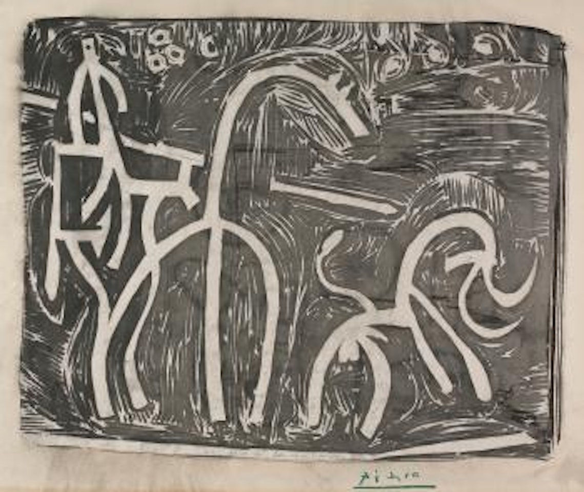 Picador Et Taureau (See Ba. 1229; See PP. L-050) by Pablo Picasso