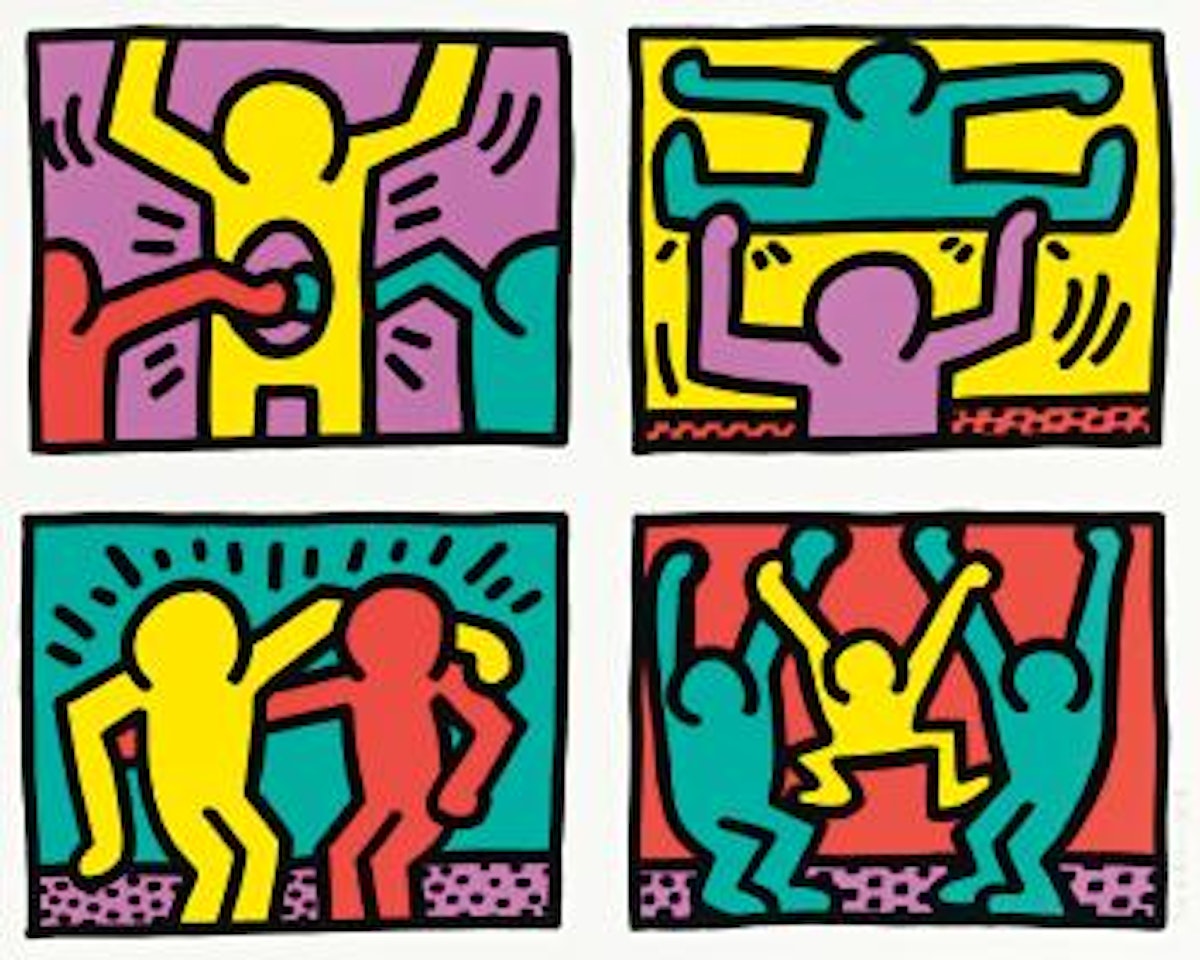Pop Shop Quad 1 by Keith Haring