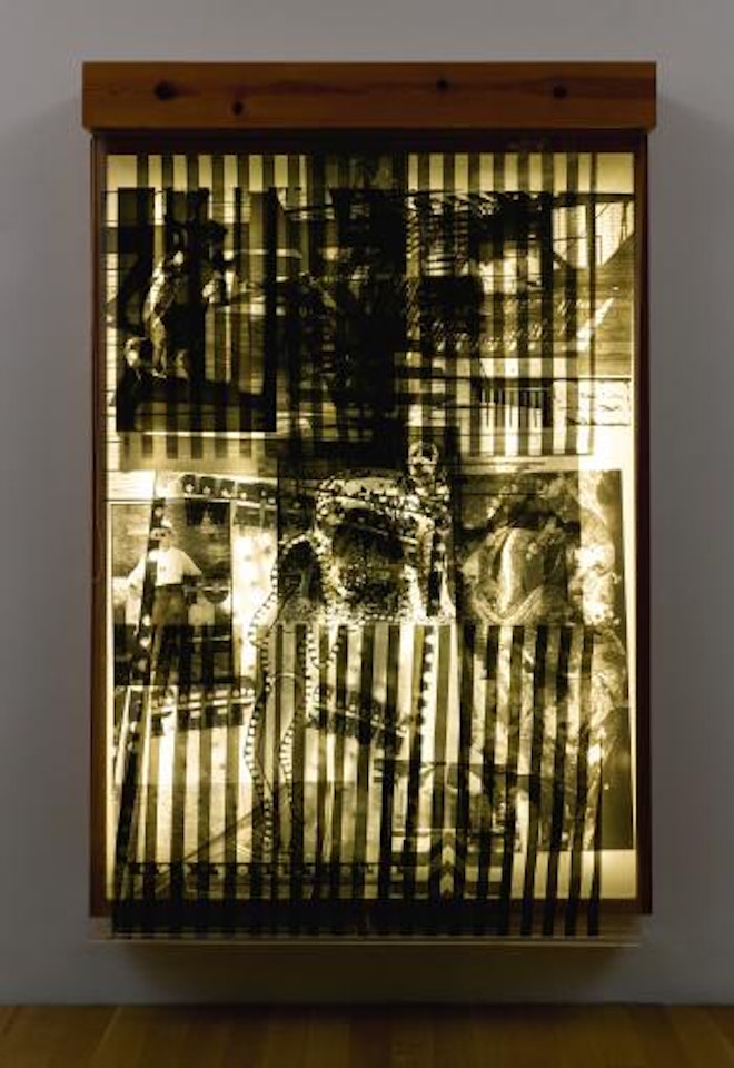 Sling Shots Lit #8 (Black State) by Robert Rauschenberg