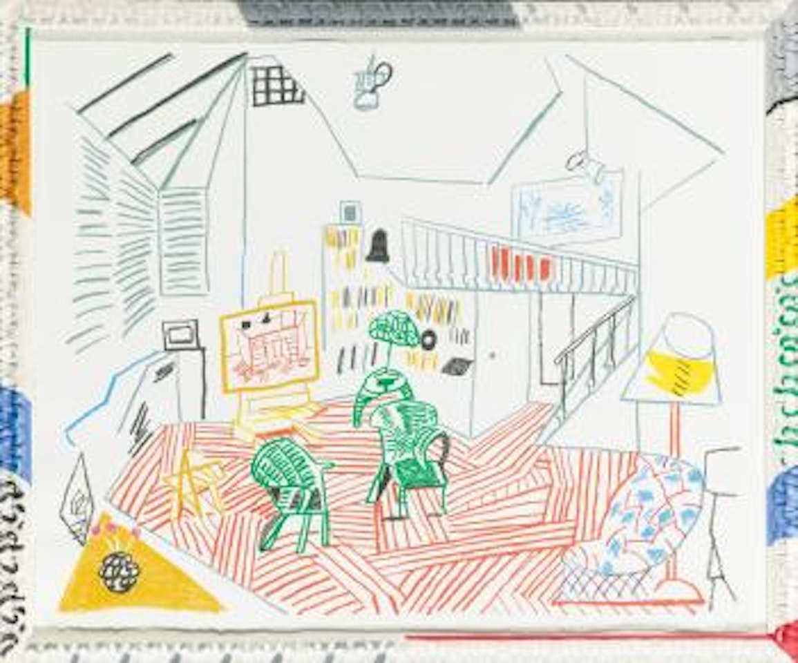 Pembroke Studio Interior by David Hockney
