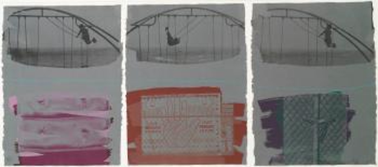 Blue Line Swinger (G. 1531) by Robert Rauschenberg