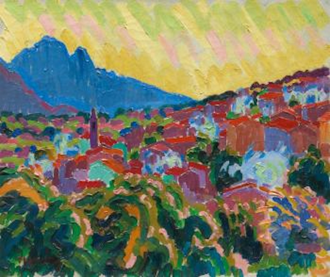 Vue D'un Village Corse by Auguste Herbin