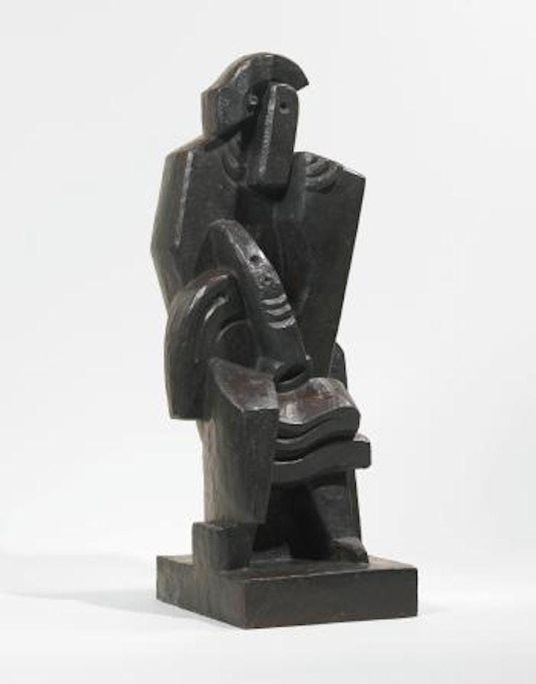 Seated Man With Clarinet by Jacques Lipchitz