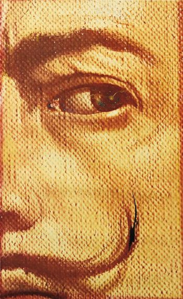 Macrophotographic self-portrait with Gala Appearing as a Spanish Nun by Salvador Dali