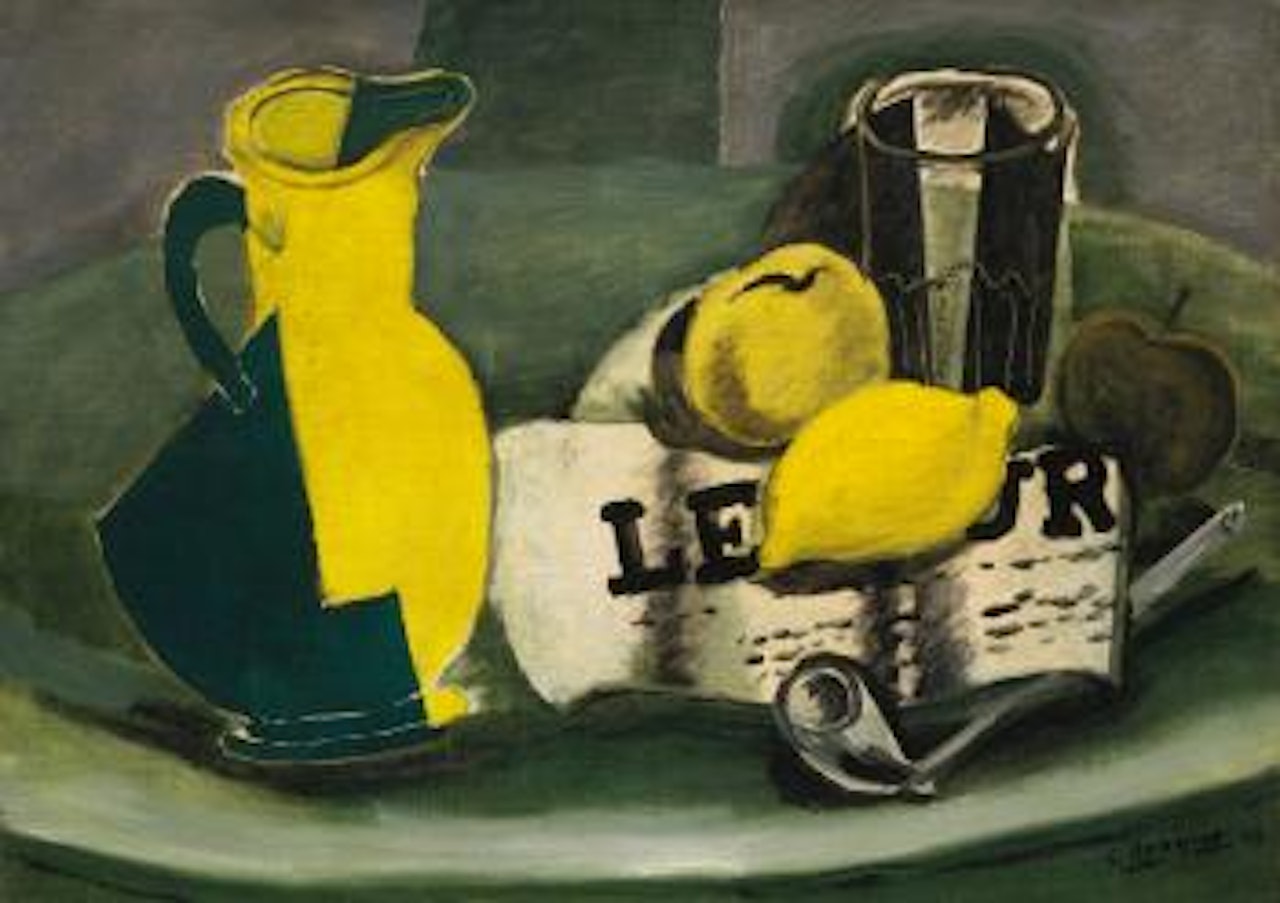 Pichet Et Journal by Georges Braque