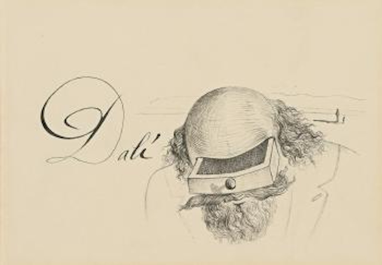 Buste À Tiroir (Invitation To A Dalí Retrospective At The Lefevre Gallery, London) by Salvador Dali