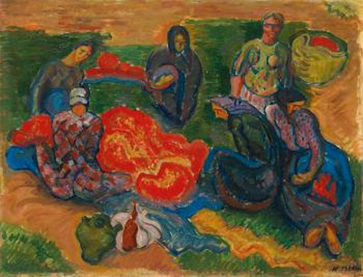 Le Déjeuner De L'arlequin by André Masson