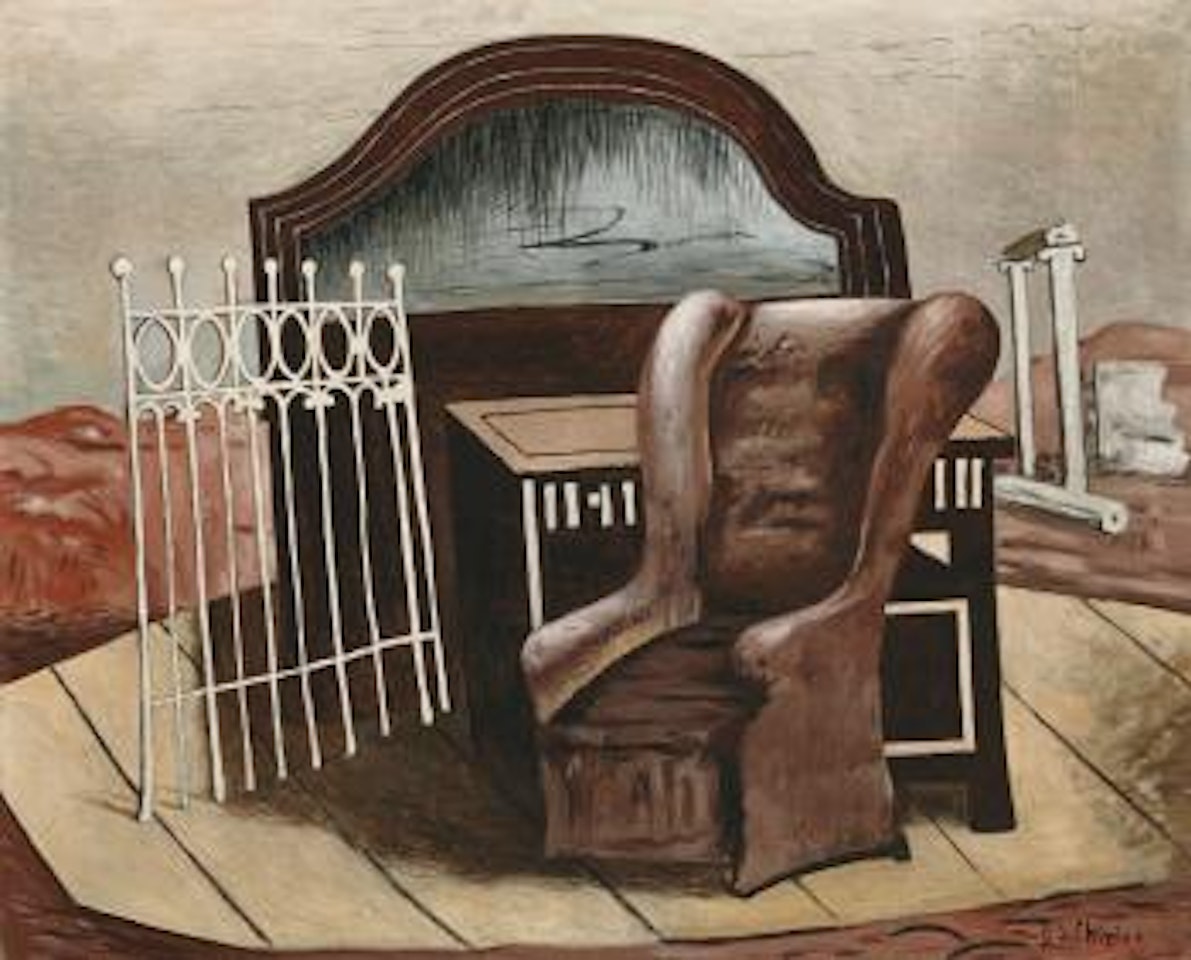 Mobili Nella Valle (Furniture in the Valley) by Giorgio de Chirico
