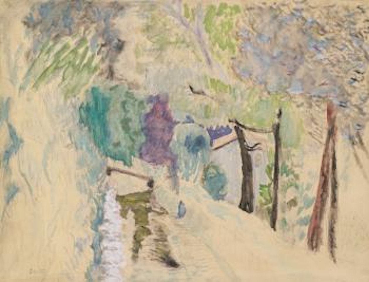 La Route, Paysage Au Cannet by Pierre Bonnard