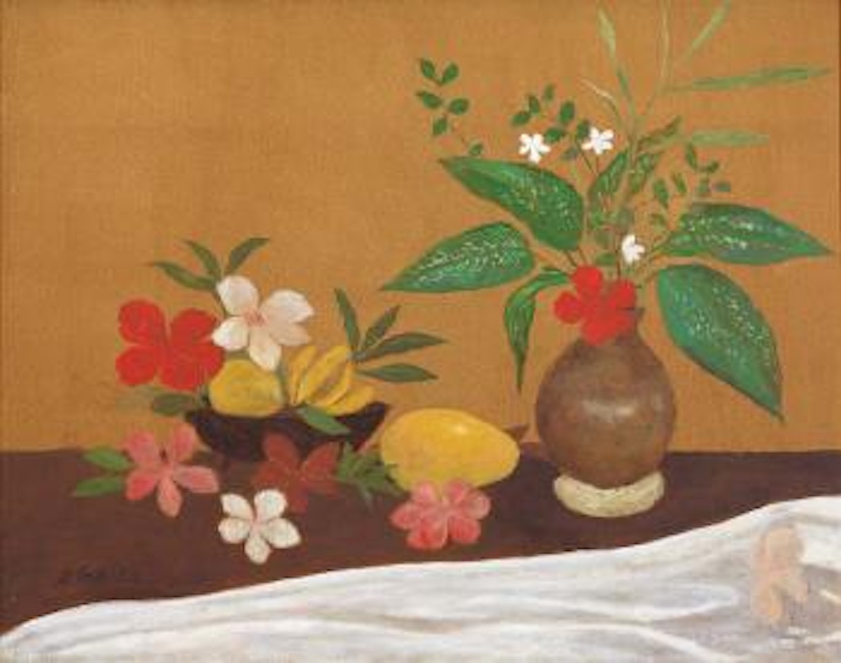 Still life with mango by Ray Austin Crooke
