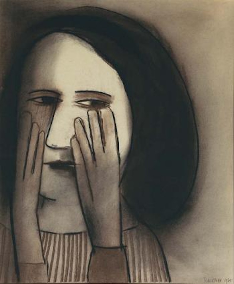 Head of a girl by Charles Blackman