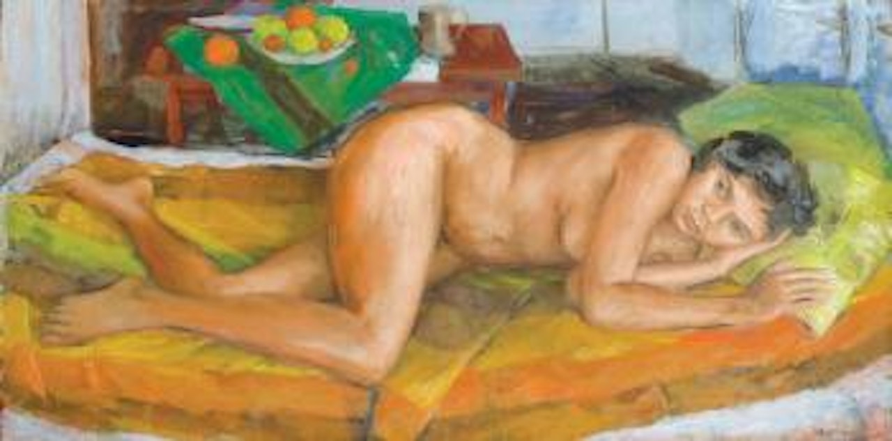 Gladys (reclining nude) by Margaret Hannah Olley