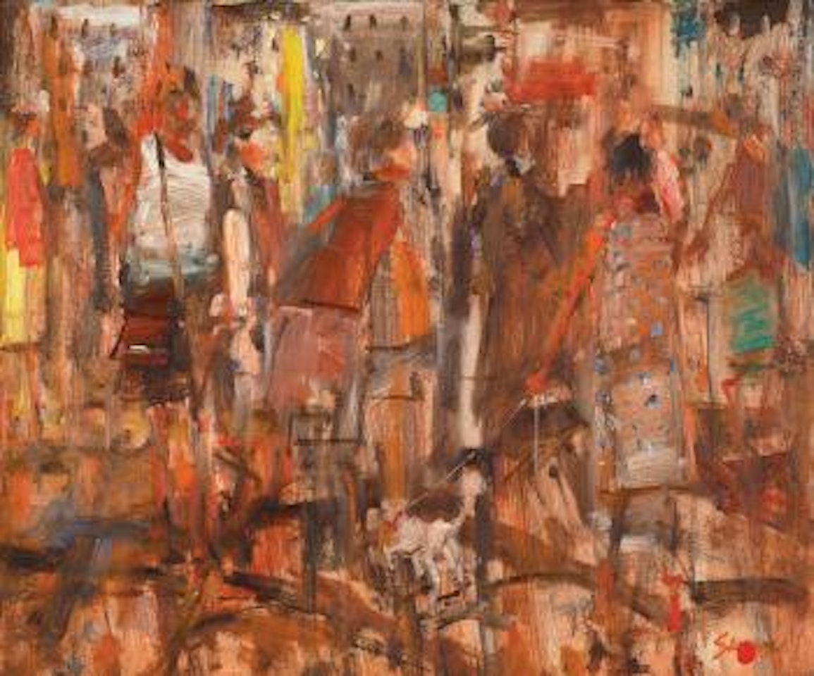 Figures - Collins St, Melbourne by Hugh Sawrey
