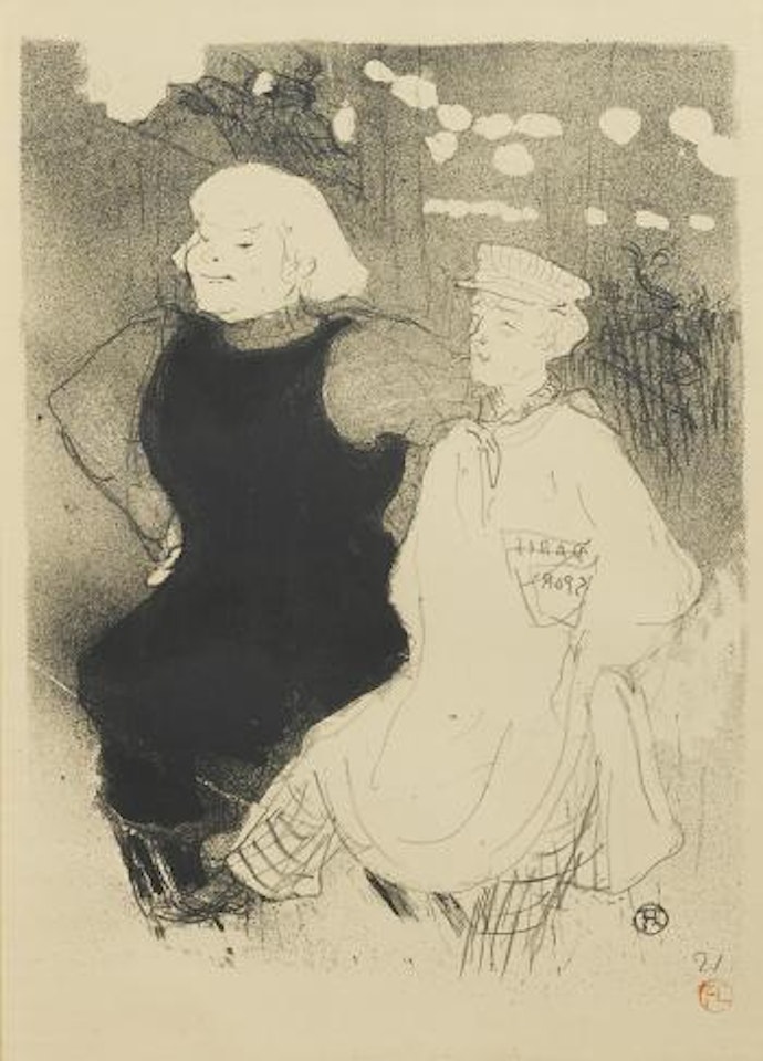 Au Moulin Rouge: L'Union Franco-Russe (W. 40; D. 50; Adr. 53) by Henri de Toulouse-Lautrec