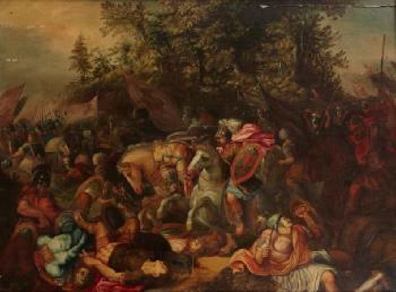 Combat de cavaliers by Hendrick de Clerck
