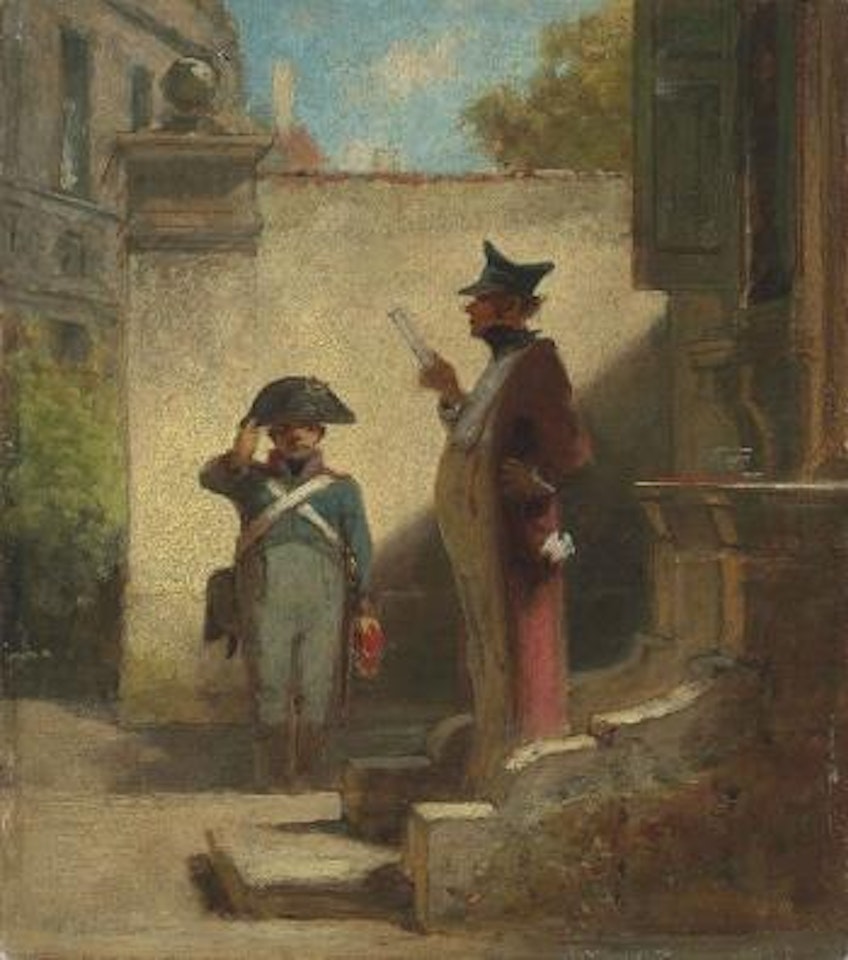 Der Platzkommandant by Carl Spitzweg