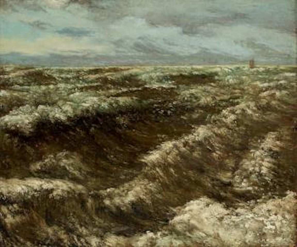Etretat by Gustave Courbet
