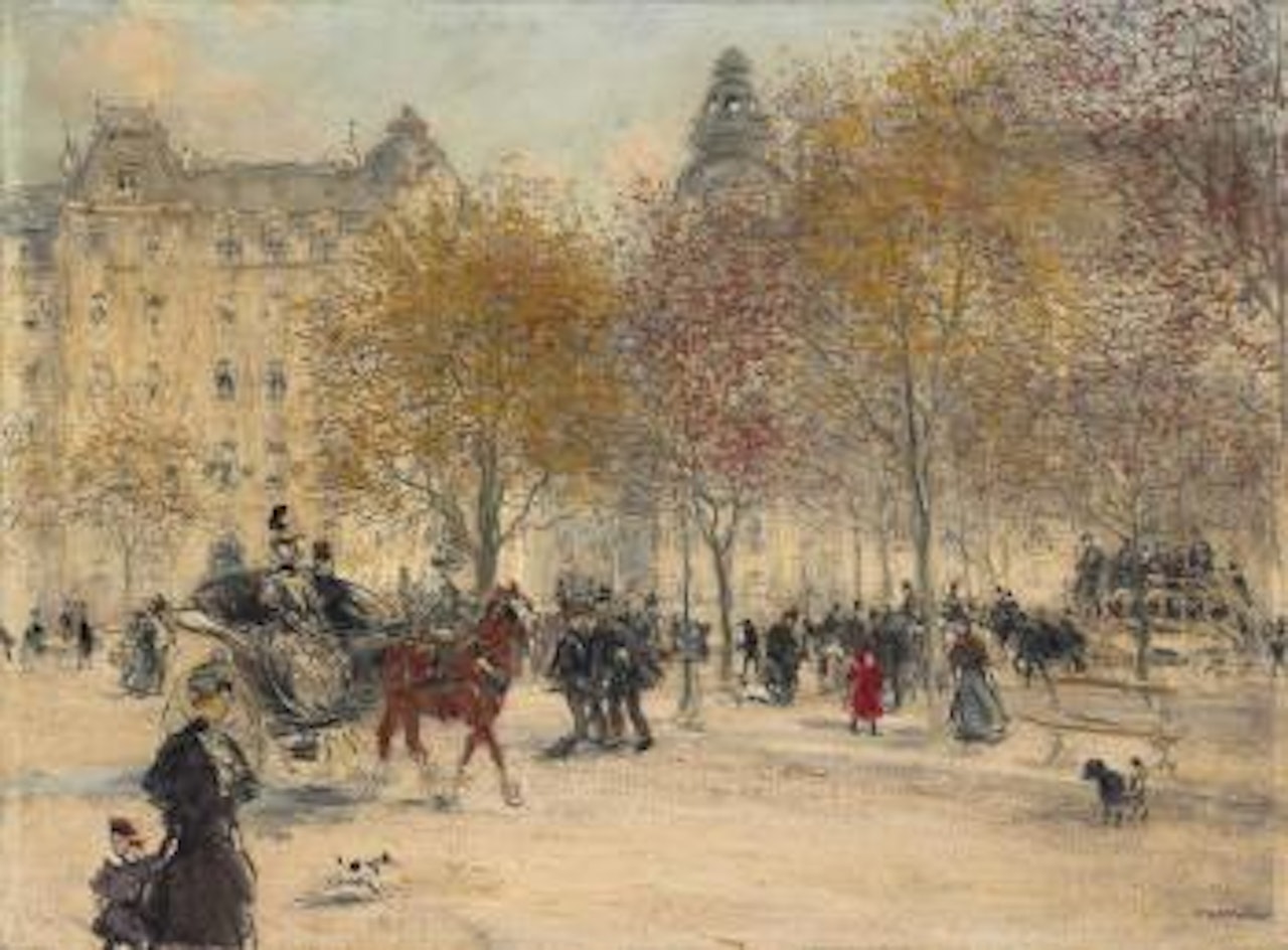 Autumn in Paris by Jean Francois Raffaelli