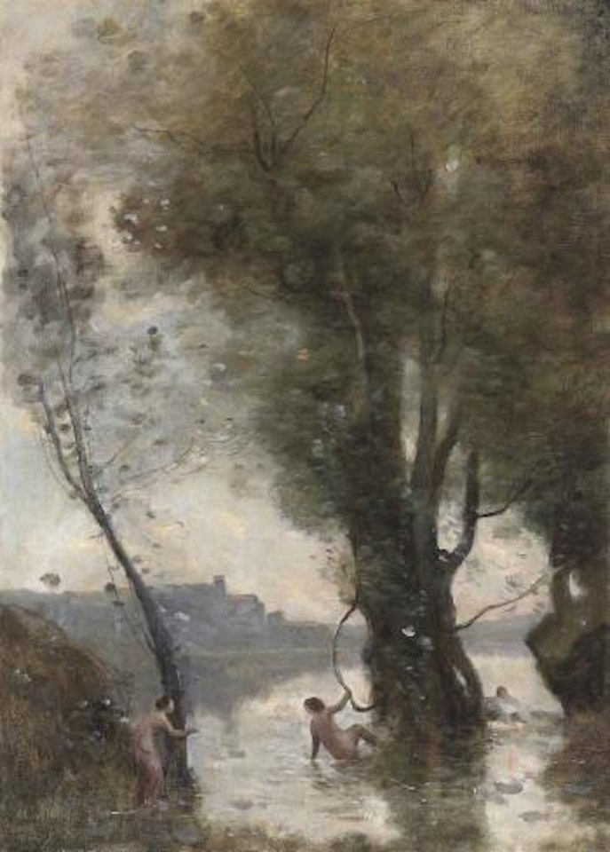 Les Baigneuses des Îles Borromées by Jean Baptiste Camille Corot