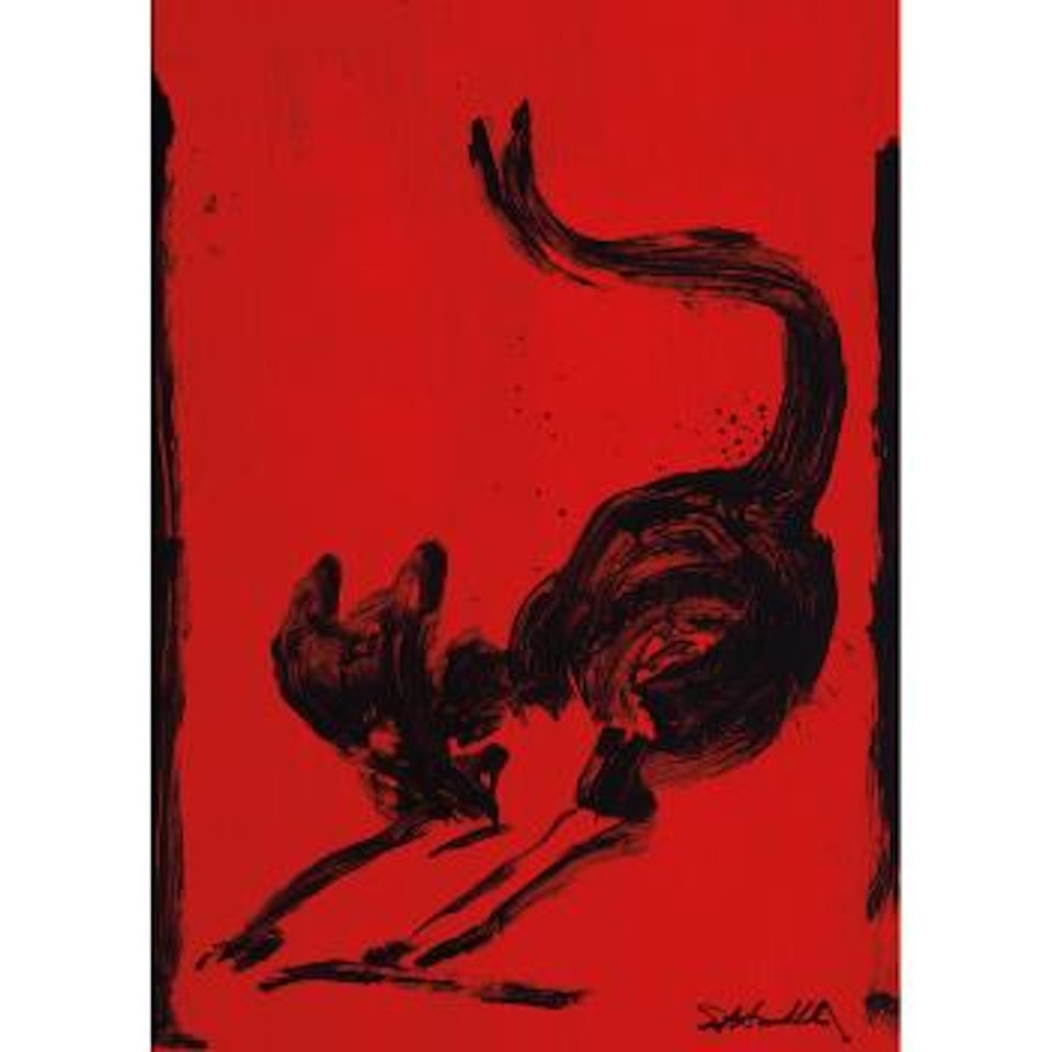 Untitled (Black Cat) by Richard Hambleton