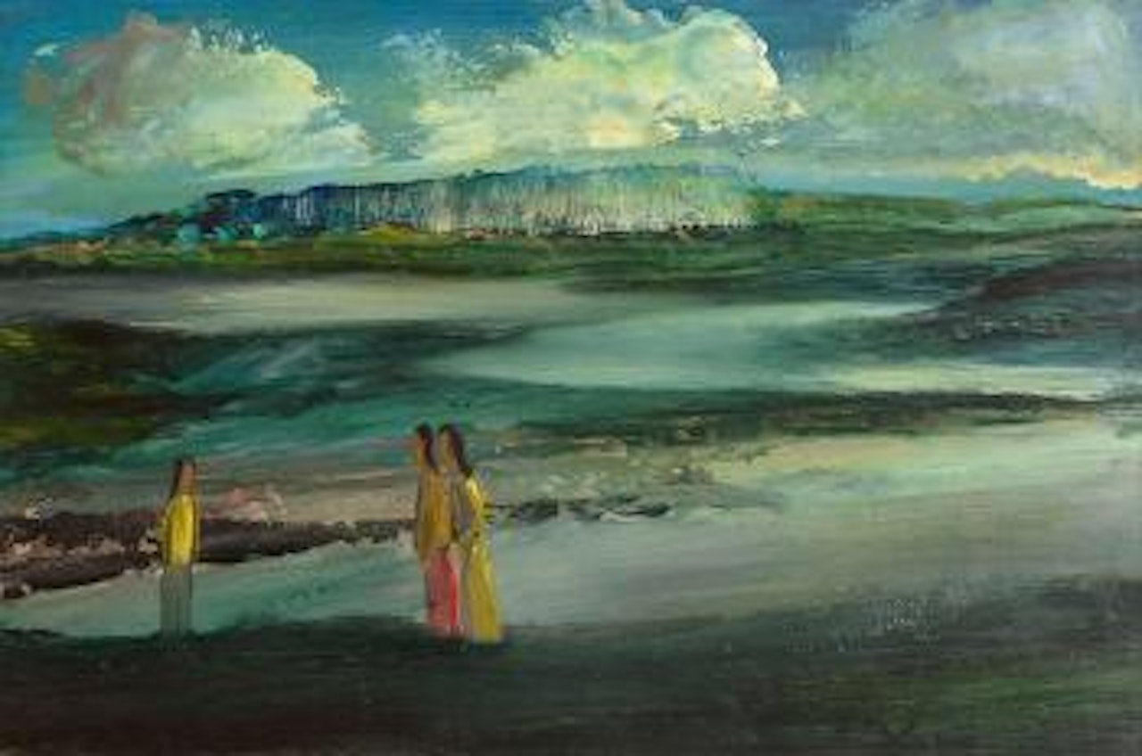 Figures in landscape by Daniel O'Neill