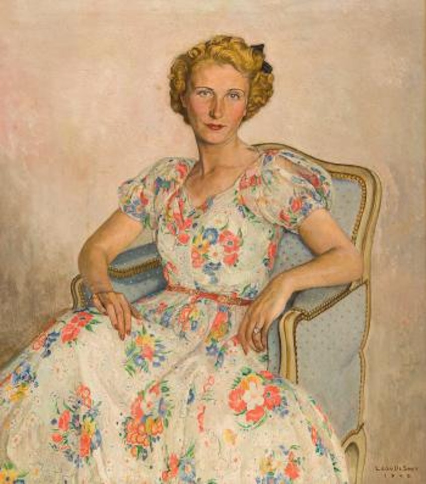 Portret van een dame by Leon de Smet