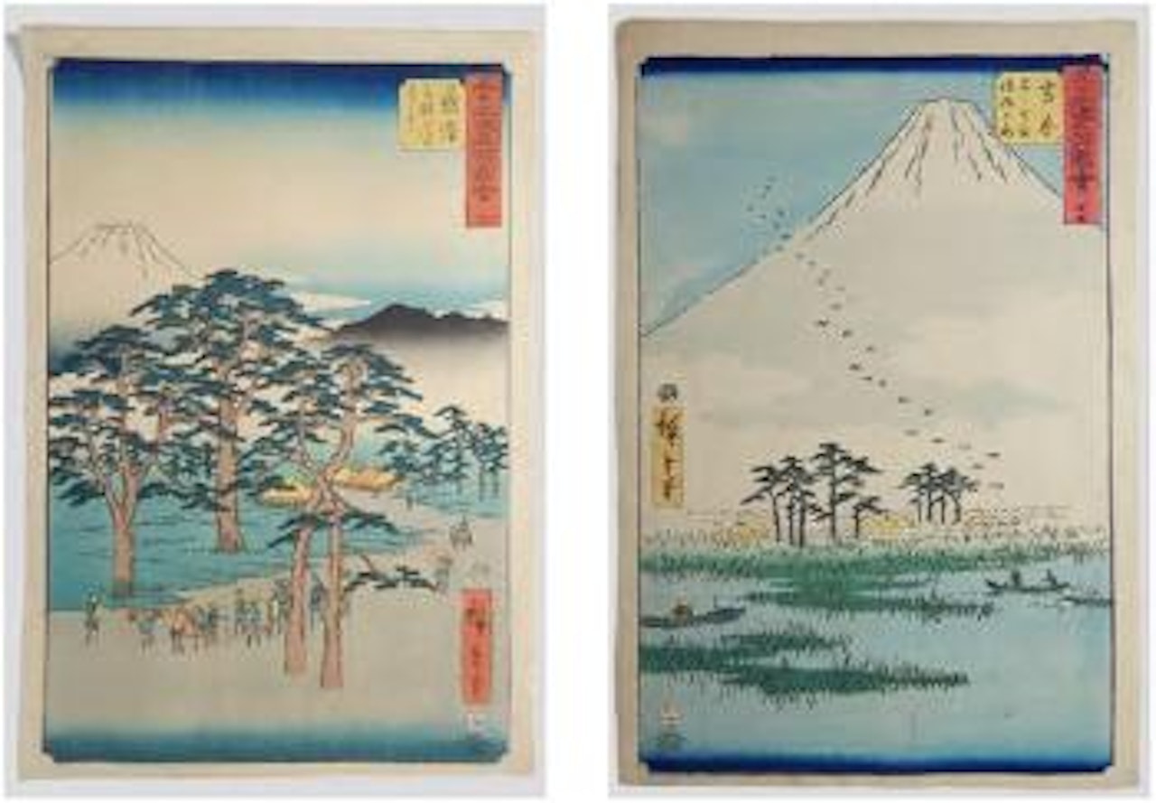 Série des 53 stations du Tokaido, Tokaido Gojusan Tsugi Meisho Dzuye by Utagawa Hiroshige