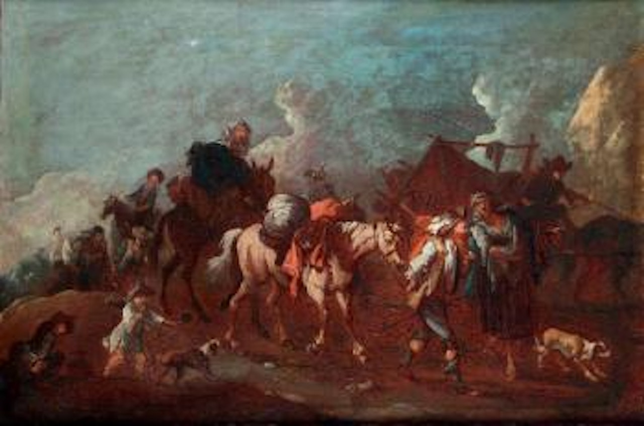 Famille de gitans by Pieter van Bloemen