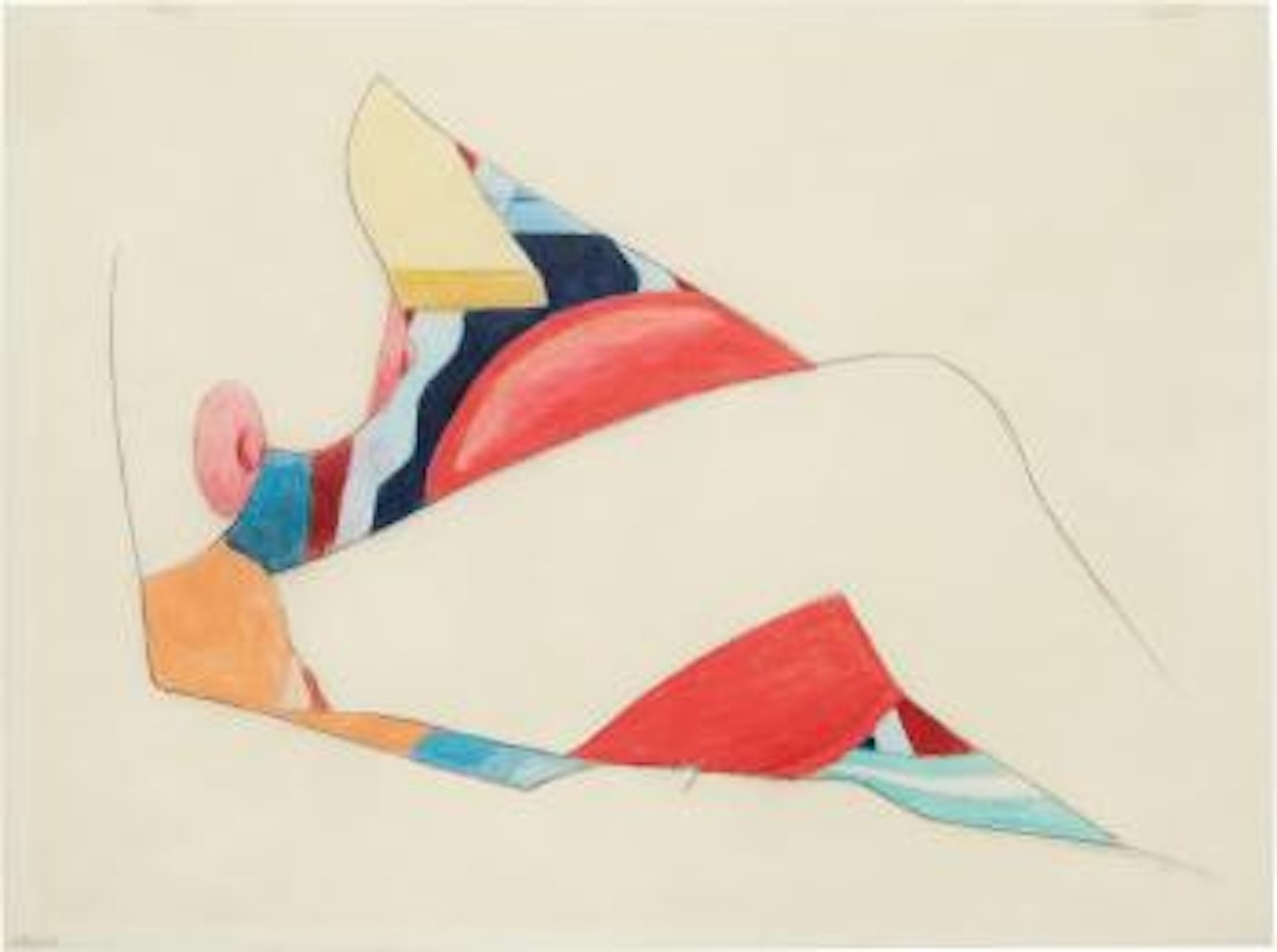 Untitled (Study for Bedroom Painting) by Tom Wesselmann