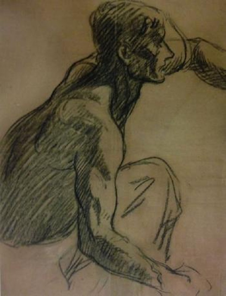 Homme à genoux by Théophile Alexandre Steinlen