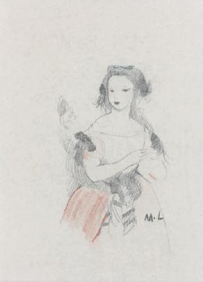Portrait de jeune fille by Marie Laurencin